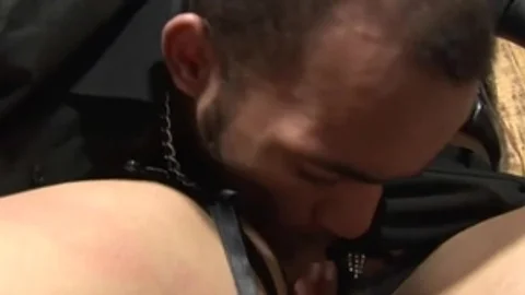 teen ladyboy In dark nylons gets nailed By A dude whilst In bondage