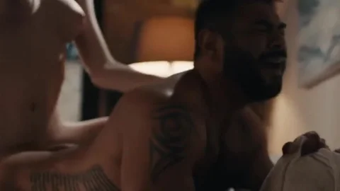 fat guy Massages TS Stepdaughter And Lets Her gangbang His wazoo