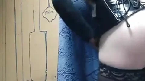 dark nylons sheboy Strokes cock And toys booty On web camera