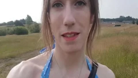 Outdoor anal In My Summer dress; Public No panties Finger pound