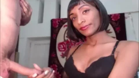 Skilled lady-man blowing Her lucky paramour's Shaft