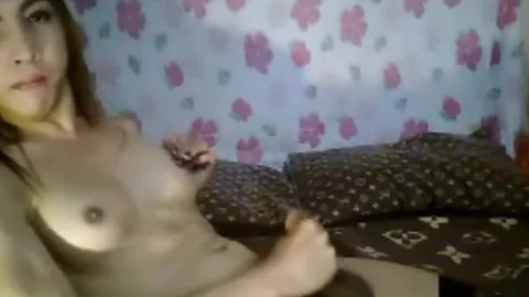 charming asian tranny Masturbating And spoogeming