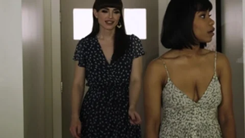 Transsensual: Natalie Mars wearing dress massage