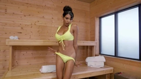 Trans Angels: Sultry Tgirls Get Saucy in Steamy Sauna