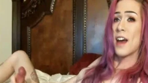 shemale humongous cum In face hole