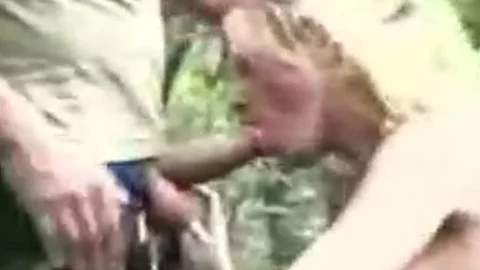 Soldiers pound A ladyboy Outdoor