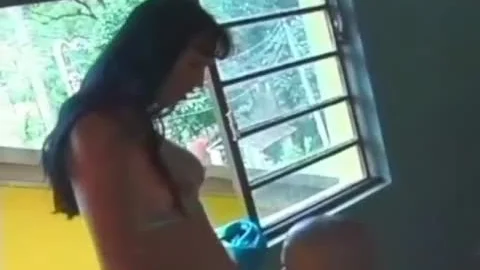 Bald chap receives fuckled Hard By latin babe TS