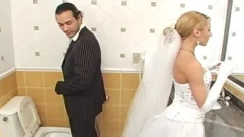 Milena bangs In The bathroom
