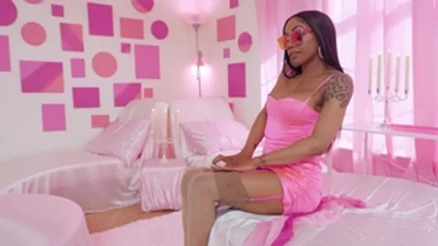 Trans Angels: Gracie Massages Boobs with Oil