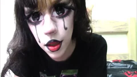 Real manga ladyboy Jerks Off & Eats cum #13 / HALLOWEEN2017