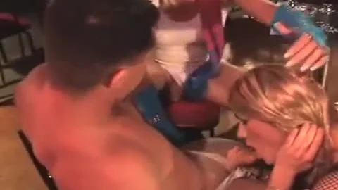 shemale Strippers nailed In A Bar
